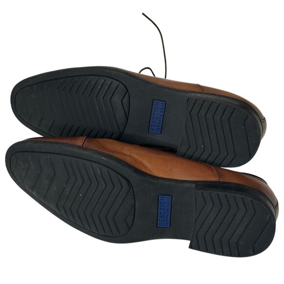 Kenneth Cole Reaction Edge Flex Oxford Shoes Men’s 9.5 Brown Leather - Picture 8 of 9